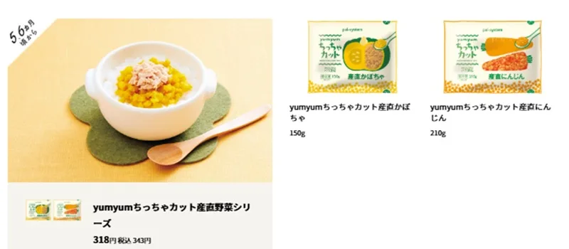 離乳食ちっちゃカットシリーズ